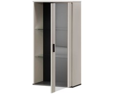 Cama Meble Cama S2 SOHO wall cabinet 60x29x112 cashmere + juodas