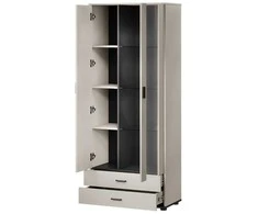 Cama Meble Cama S6 SOHO display cabinet 80x41x192 cashmere + juodas
