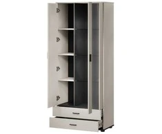 Cama Meble Cama S6 SOHO display cabinet 80x41x192 cashmere + juodas