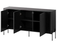 Cama Meble Cama VERA chest of drawers 150x40x80 juodas matt