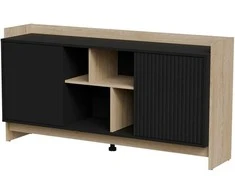 Cama Meble Cama PORTO 2D komoda 150x38x77 ąžuolas/juodas