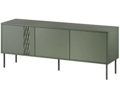 Halmar Cama Meble Cama RTV 3D TRESSE cabinet 150x40x55 matte žalias