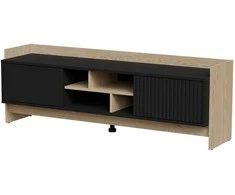 Cama Meble Cama RTV PORTO 2D cabinet 150x38x50 oak/juodas
