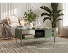 Cama Meble Cama TRESSE suolas/stalas 110x60x40 matinis žalias