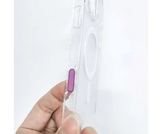 Dėklas OEM kameros valdymo aktyvus mygtukas, tinkantis IPHONE 16 serijos dėklui, „Drop Glue“ / skaidrus „Mag“ dangtelis, pilkas