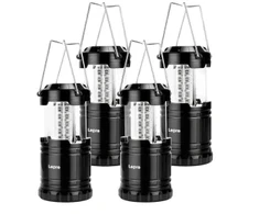 Stovyklavimo Žibintas - LEPRO PR330040-2 4 Vnt. Juodas