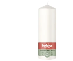 Žvakė, cilindrinė Bolsius, 20/6.8 cm, balta