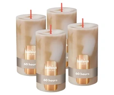 Candle. cylindrical Bolsius Botticino rusvai gelsvas. 13/6.8cm