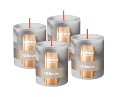 Candle. cylindrical Bolsius Carrara Pilkas. 8/6.8cm