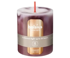 Candle. cylindrical Bolsius Royal Burgundy. 8/6.8cm