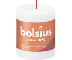 Žvakė, cilindrinė Bolsius Rustic, 8/6.8 cm, balta