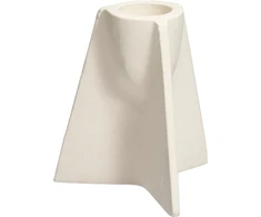 Candle holder A98100500. aliuminio. 6.5 cm. baltas col.