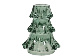 None Nežinomas Žvakidė Decoris 373410, stiklas, Ø 8.8 cm, 10.8 cm, žalia