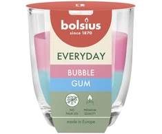 Žvakė, aromatinė Bolsius Bubble Gum, 21 h, Rožinė/Žydra