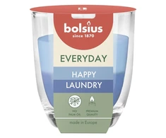 Žvakė, aromatinė Bolsius Happy Laundry, 21 h, Mėlyna/Žydra