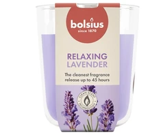 Žvakė, aromatinė Bolsius Relaxing Lavender, 45 h, Violetinė