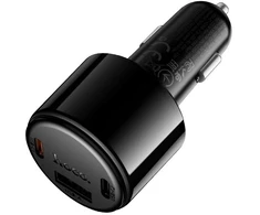 Automobilinis įkroviklis Hoco USB A + 2xUSB C PD QC3.0 57W Z69B juodas