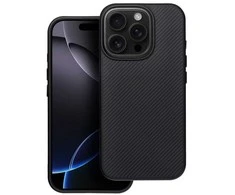 Dėklas Oem Case for iPhone 16 PRO MAX Carbon Elite Mag Cover compatible with MagSafe juodas