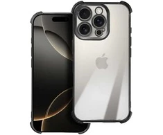 OEM dėklas, skirtas iPhone 17 AIR, atsparus smūgiams, juodas