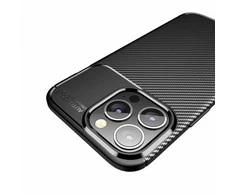 Dėklas Oem Case for iPhone 12 / 12 PRO Carbon Premium juodas