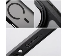 Dėklas Case for iPhone 14 Pro Forcell F-Protect Smoke Hybrid Premium Lite compatible with MagSafe juodas