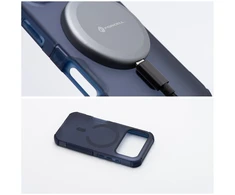 „iPhone 16“ dėklas „Forcell F-Protect BumperX Premium“, suderinamas su „MagSafe“, tamsiai mėlynas