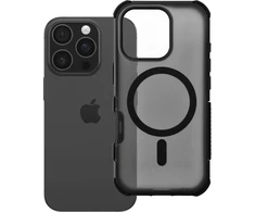„iPhone 16 Pro“ dėklas „Forcell F-Protect BumperX Premium“, suderinamas su „MagSafe“ (juodas)