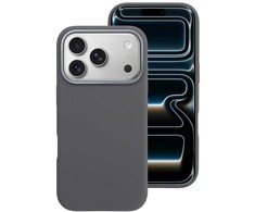 Case for iPhone 16e (SE4 2025) / 17e Forcell F-Protect Frame Premium compatible with Magsafe pilka