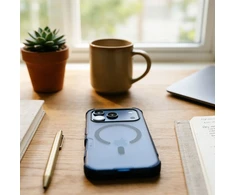 „iPhone 17 Forcell F-Protect BumperX Premium“ dėklas, suderinamas su „MagSafe“, tamsiai mėlynas