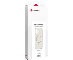 Dėklas Case for iPhone 17 Forcell F-Protect Chromatic Premium compatible with MagSafe antique baltas