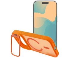 Dėklas Case for iPhone 17 Pro / 18 Pro Forcell F-Protect Smoke Hybrid Premium compatible with MagSafe oranžinis