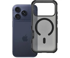 „iPhone 17 Pro / 18 Pro“ dėklas (žemas kameros kraštas), „Forcell F-Protect BumperX Premium“, suderinamas su „MagSafe“ (juodas)