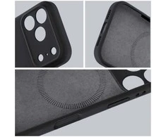 „iPhone 17 PRO“ dėklas „Forcell F-Protect Rubber Premium“, suderinamas su „MagSafe“ juodas