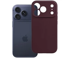 Dėklas Case for iPhone 18 Pro / 17 Pro Forcell F-Protect Rubber Premium compatible with MagSafe burgundy