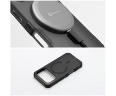 Dėklas Case for iPhone 18 Pro Max / 17 Pro Max Forcell F-Protect BumperX Premium, suderinamas su MagSafe, juodos spalvos
