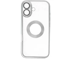 Dėklas Oem Case for iPhone 17 Glam sidabrinis