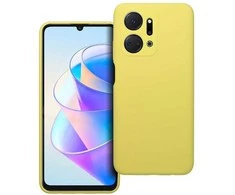OEM dėklas Honor X7A silikoniniam 2 mm dėklui (apsauginis fotoaparatas), geltonas