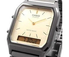 CASIO Vintage AQ-230GG-9A UNISEX LAIKRODIS + DĖŽUTĖ