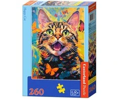 Castorland Dėlionė 260 vnt. - Laiminga katė