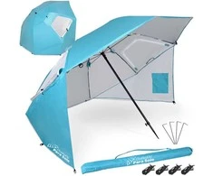 Jokomisiada Chalkidiki Para Sole Beach Umbrella UPF 50+ for the Beach for the Garden SP0784