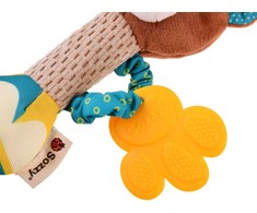 Jokomisiada Charmant Rattle Teether Plush Toy Deer for a Child ZA5771
