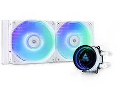 Chieftec ICEBERG 240-RGB-W Kompiuterio dėklas All-in-one liquid cooler 12 cm Baltas
