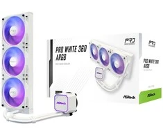ASRock Pro Baltas 360 ARGB aušinimas