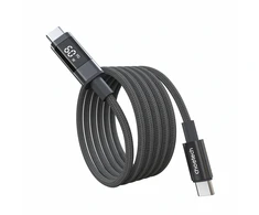 Choetech XCC-1068 PD 60W USB-C - USB-C Cable with Ekranas 1.2 m - Juodas