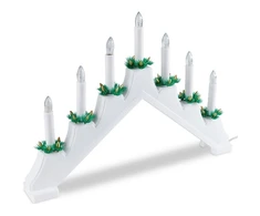 Nežinomas Kalėdinė žvakidė su LED apšvietimu, 30 cm, 7 LED