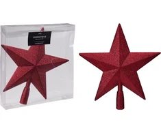 None Christmas medžio topper AVS103090. red. plastikas