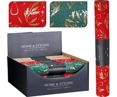 None Christmas table runner. red/žalias col.. 200 cm x 28 cm