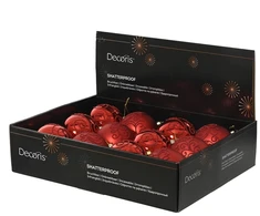 None Christmas Tree toy Decoris 024876. red. polystyrene