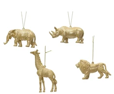Nežinomas Eglutės žaisliukas Decoris Animals, aukso