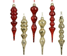 None Christmas Tree toy Decoris Antique. auksinis/red. 18 cm